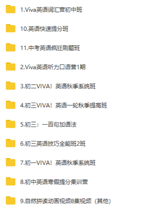 李军老师初中英语课程 中考英语课程 Viva英语合集-第七天学堂 李军老师初中英语课程 中考英语课程 Viva英语合集-第七天学堂