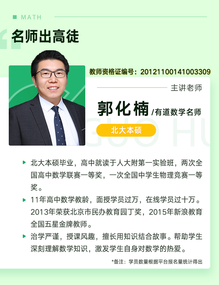 有道精品课2020高考 郭化楠数学三轮冲刺点题班课程视频百度云下载-第七天学堂 有道精品课2020高考 郭化楠数学三轮冲刺点题班课程视频百度云下载-第七天学堂