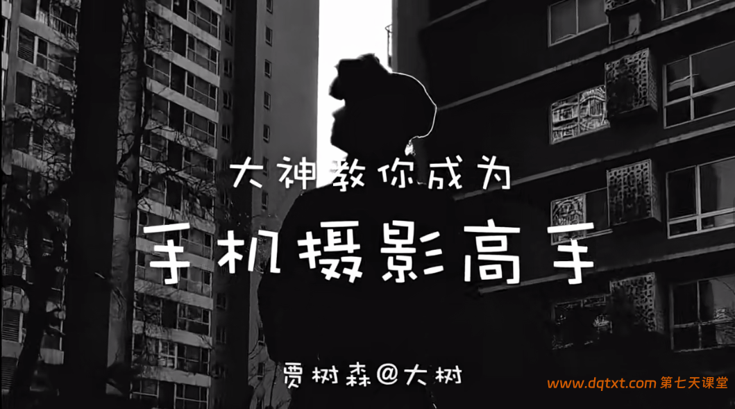 【贾树森】明星御用大咖教你手机摄影高手(40课)百度网盘下载